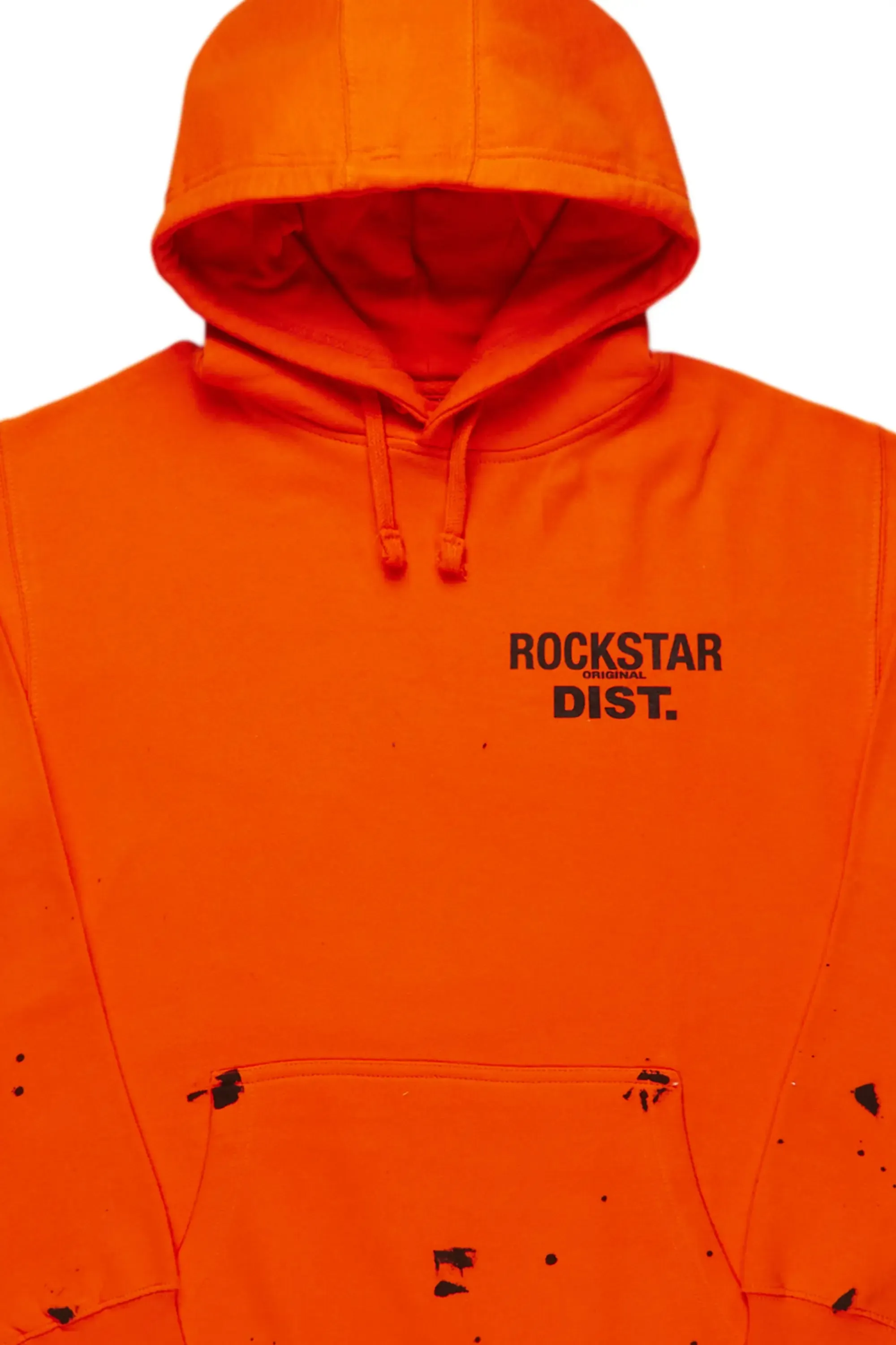 Raffer Orange Graphic Hoodie