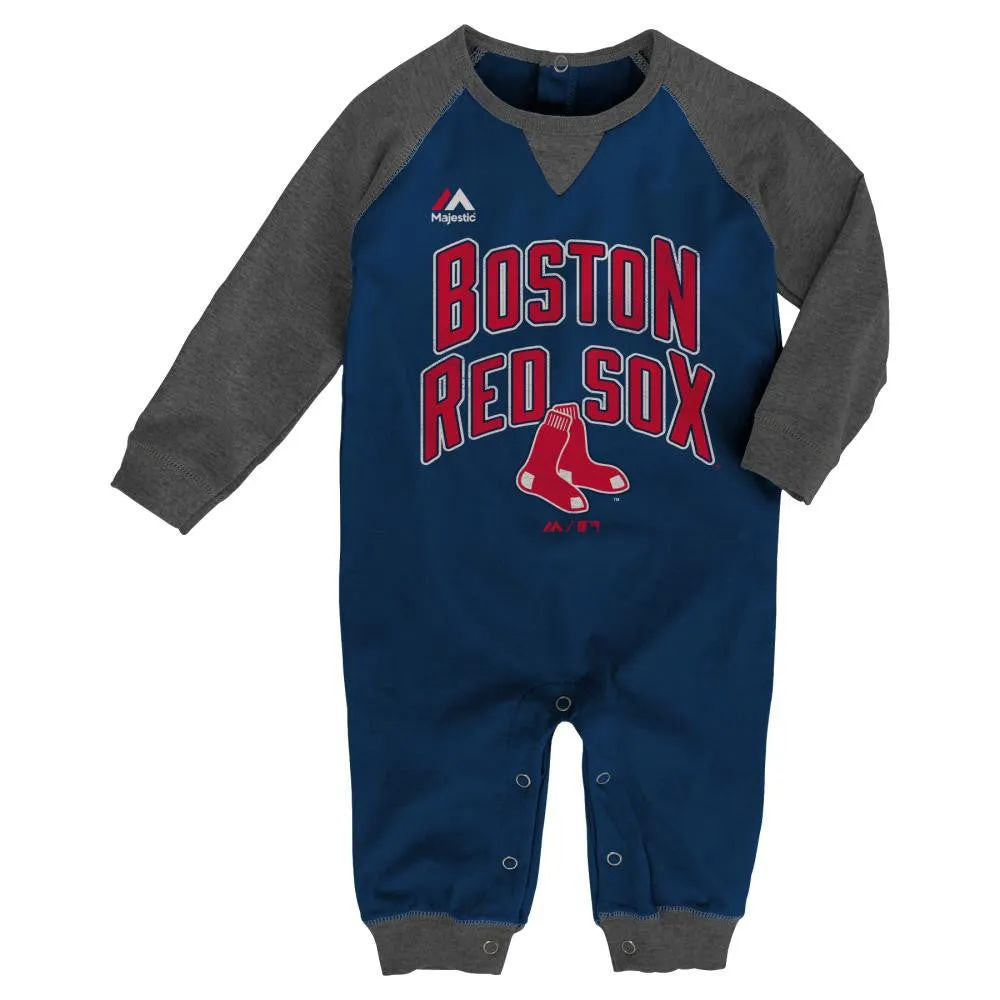 Red Sox Fan Long Sleeve Romper