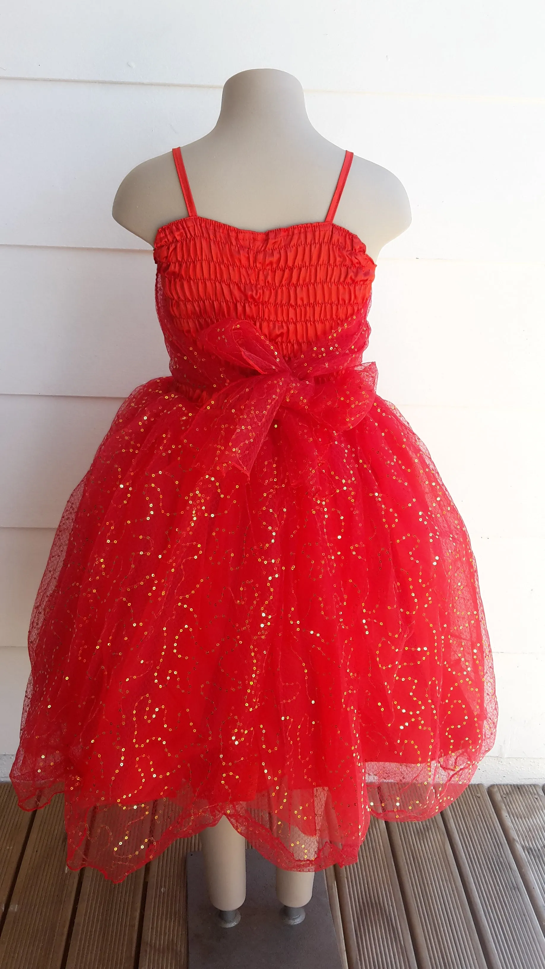 Red Sparkle Dress X small