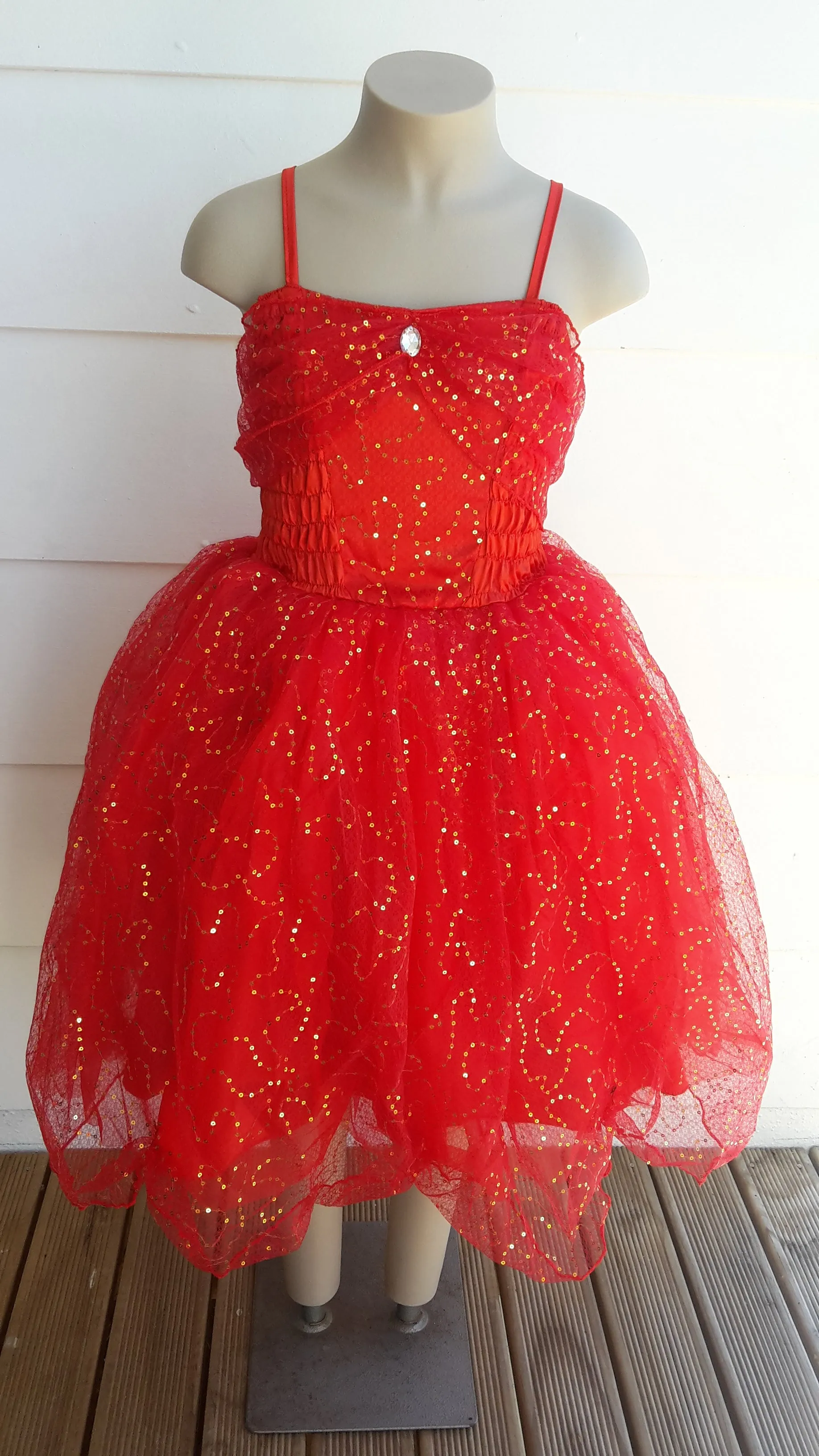 Red Sparkle Dress X small