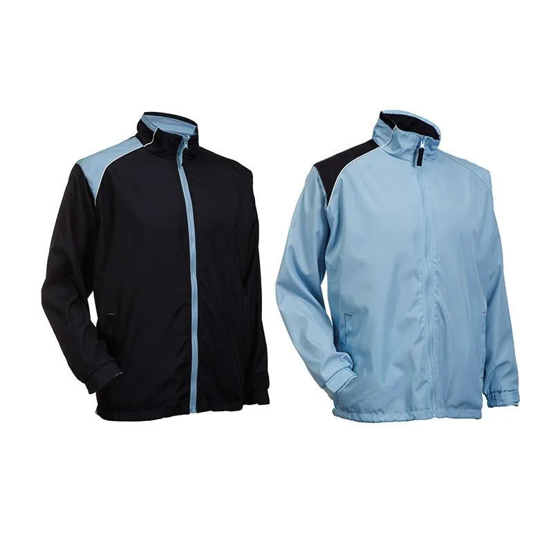 Reversible Windbreaker with Shoulder Accents