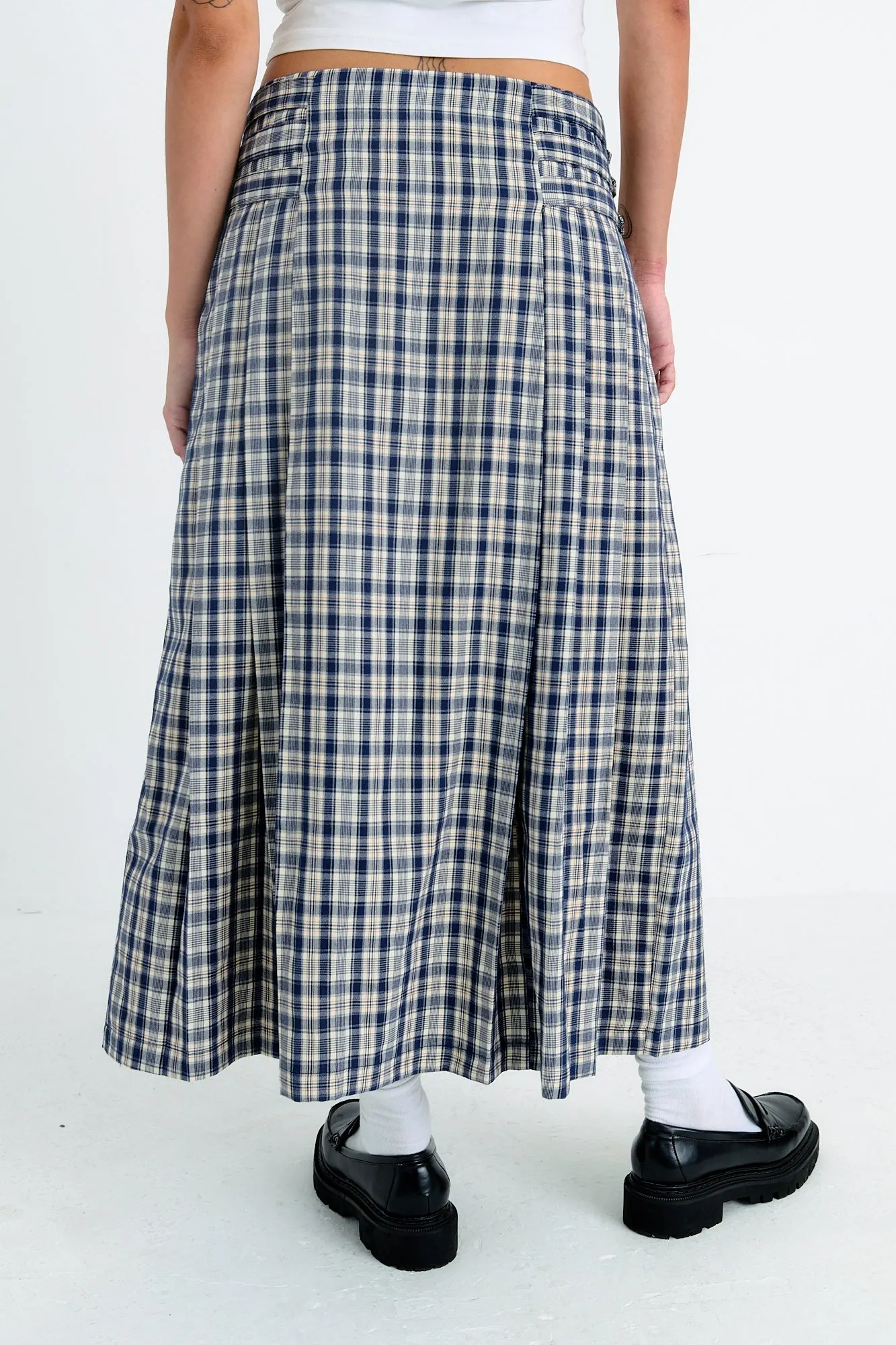 Roary Check Maxi Skirt