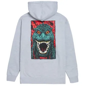 Santa Cruz x Godzilla Destroyer Heavyweight Hoodie - Grey Heather