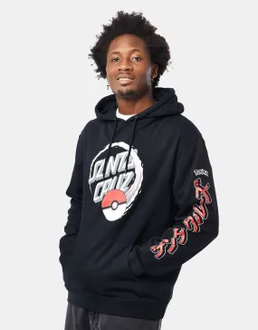 Santa Cruz x Pokémon Poke Ball Dot Pullover Hoodie - Black