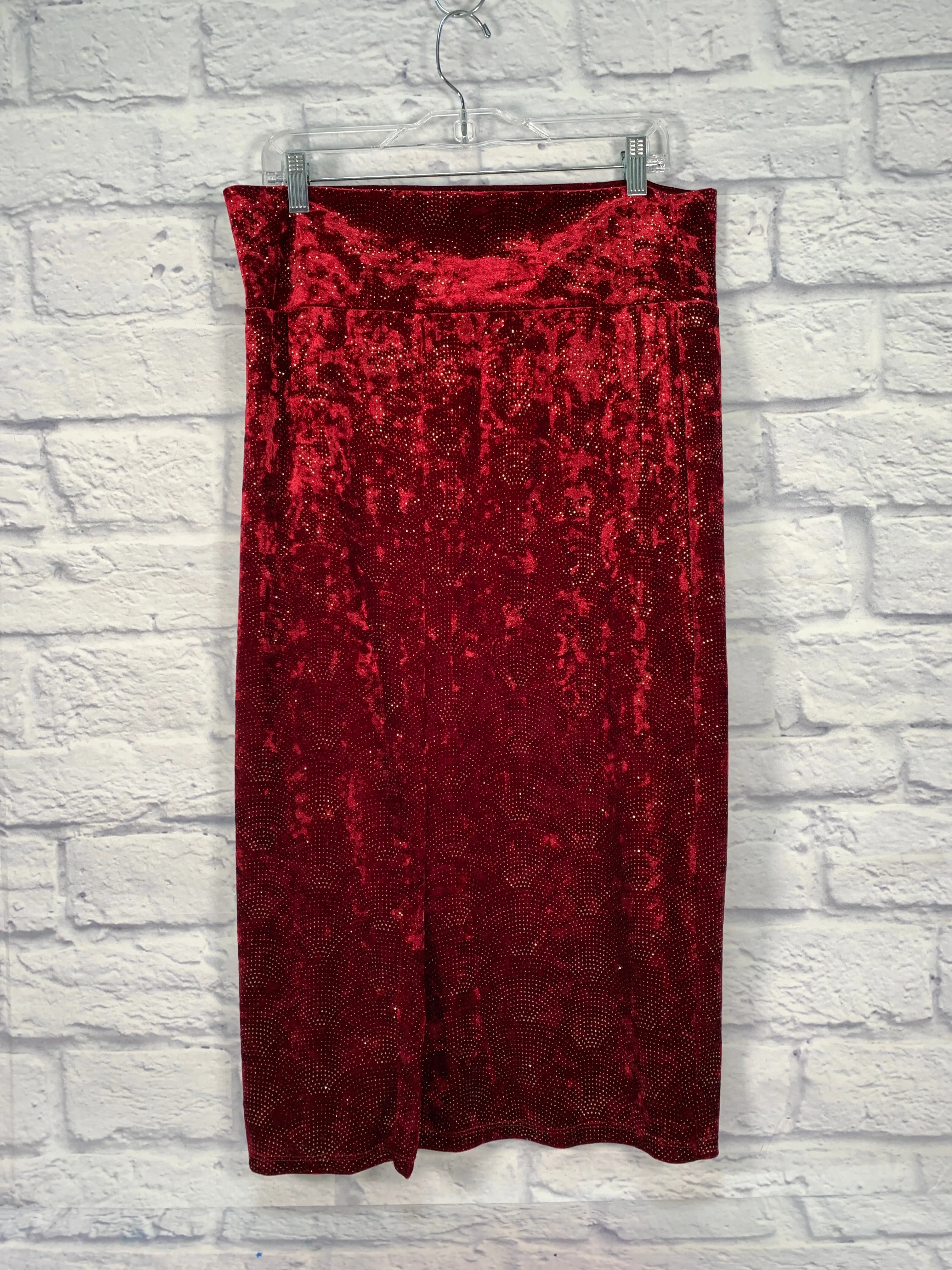 Skirt Maxi By Lularoe In Red, Size: 18