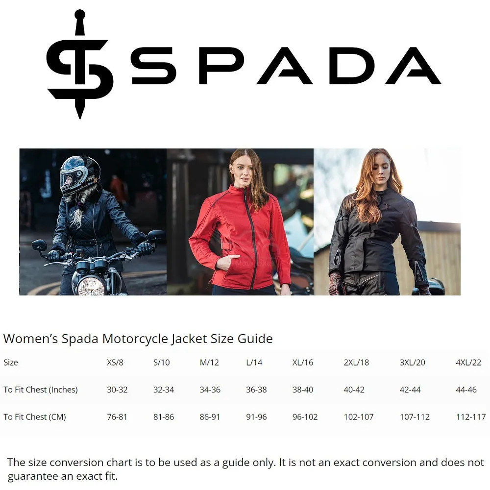 Spada Planet Ladies Motorcycle Jacket Black/White