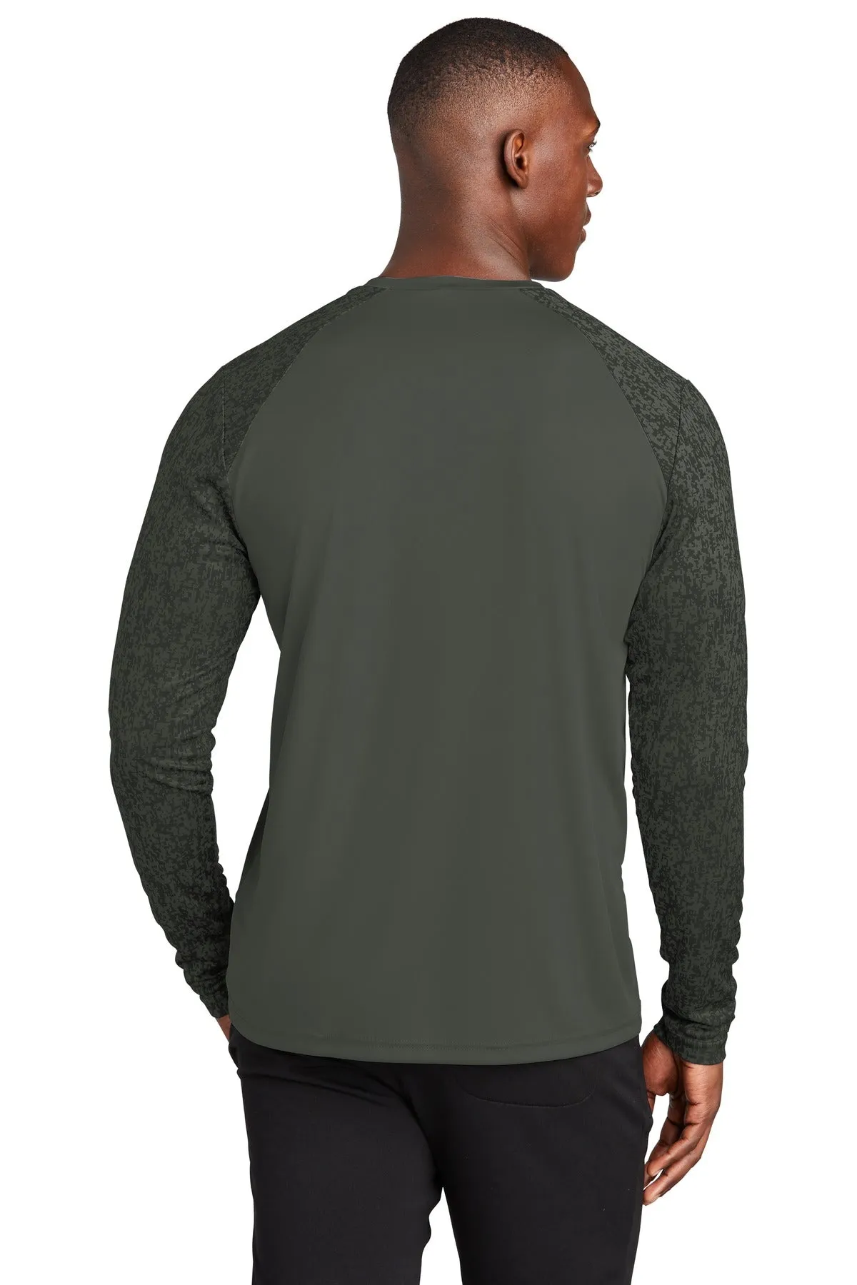 Sport-Tek Long Sleeve Digi Camo Tee. ST460LS