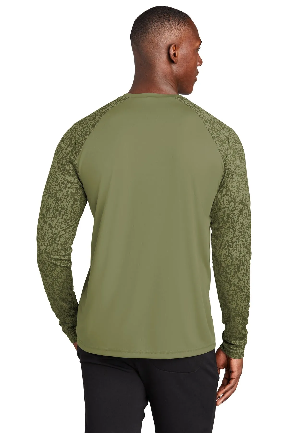 Sport-Tek Long Sleeve Digi Camo Tee. ST460LS