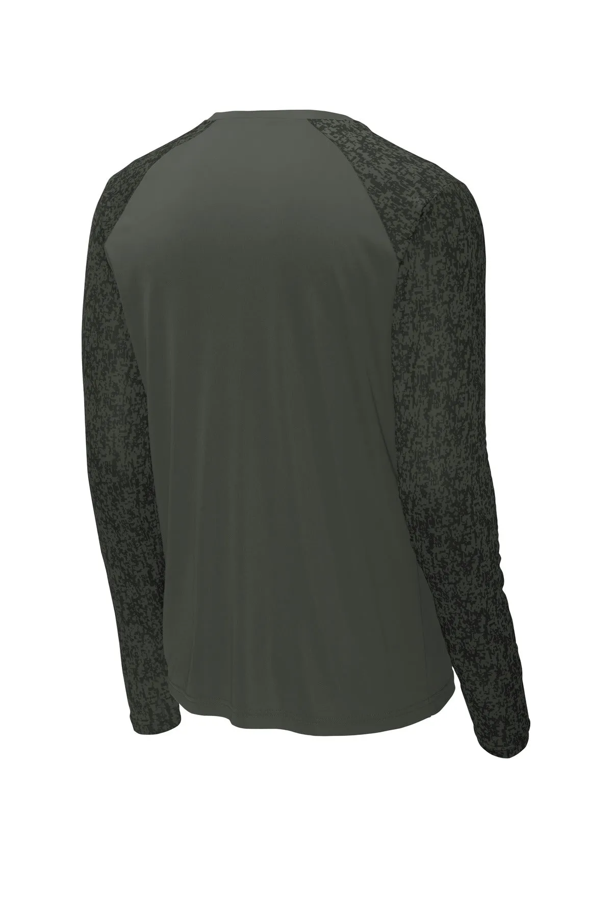 Sport-Tek Long Sleeve Digi Camo Tee. ST460LS