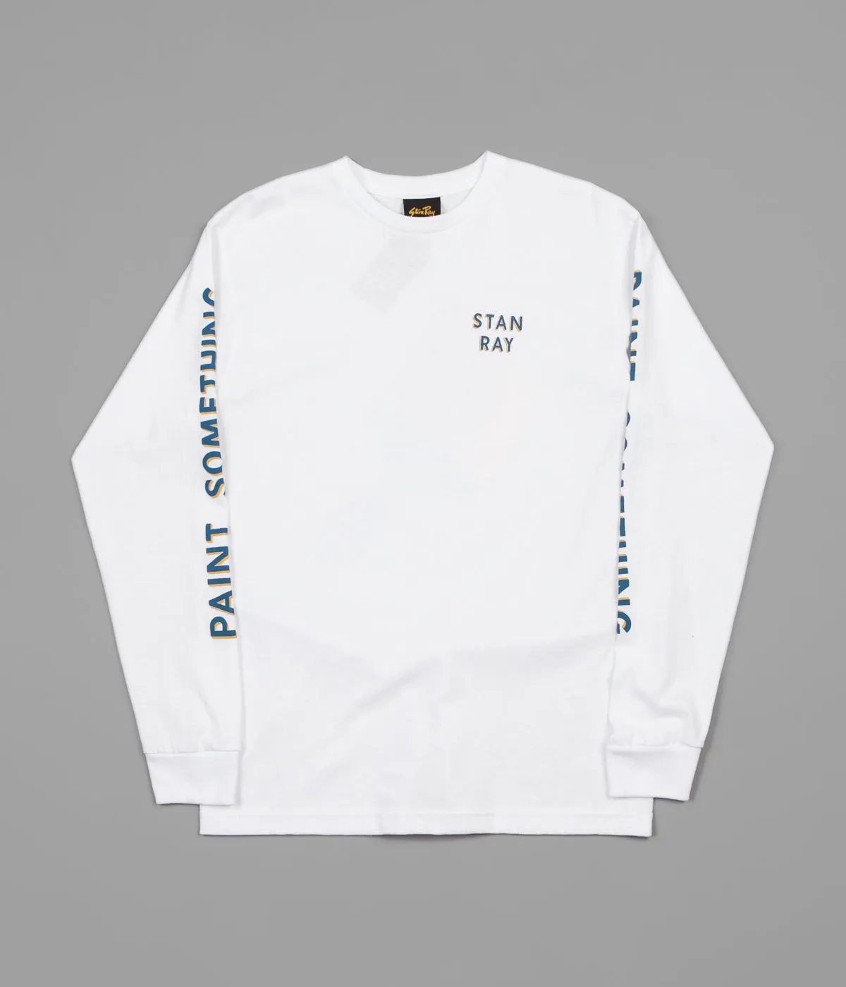 Stan Ray Paint Something Long Sleeve T-Shirt - White