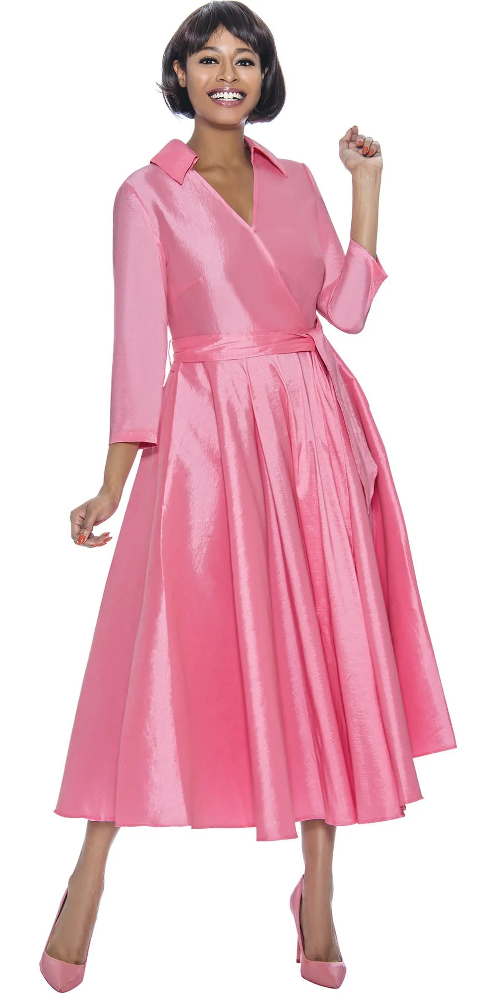 Terramina 7869 - Pink - Wrap Dress