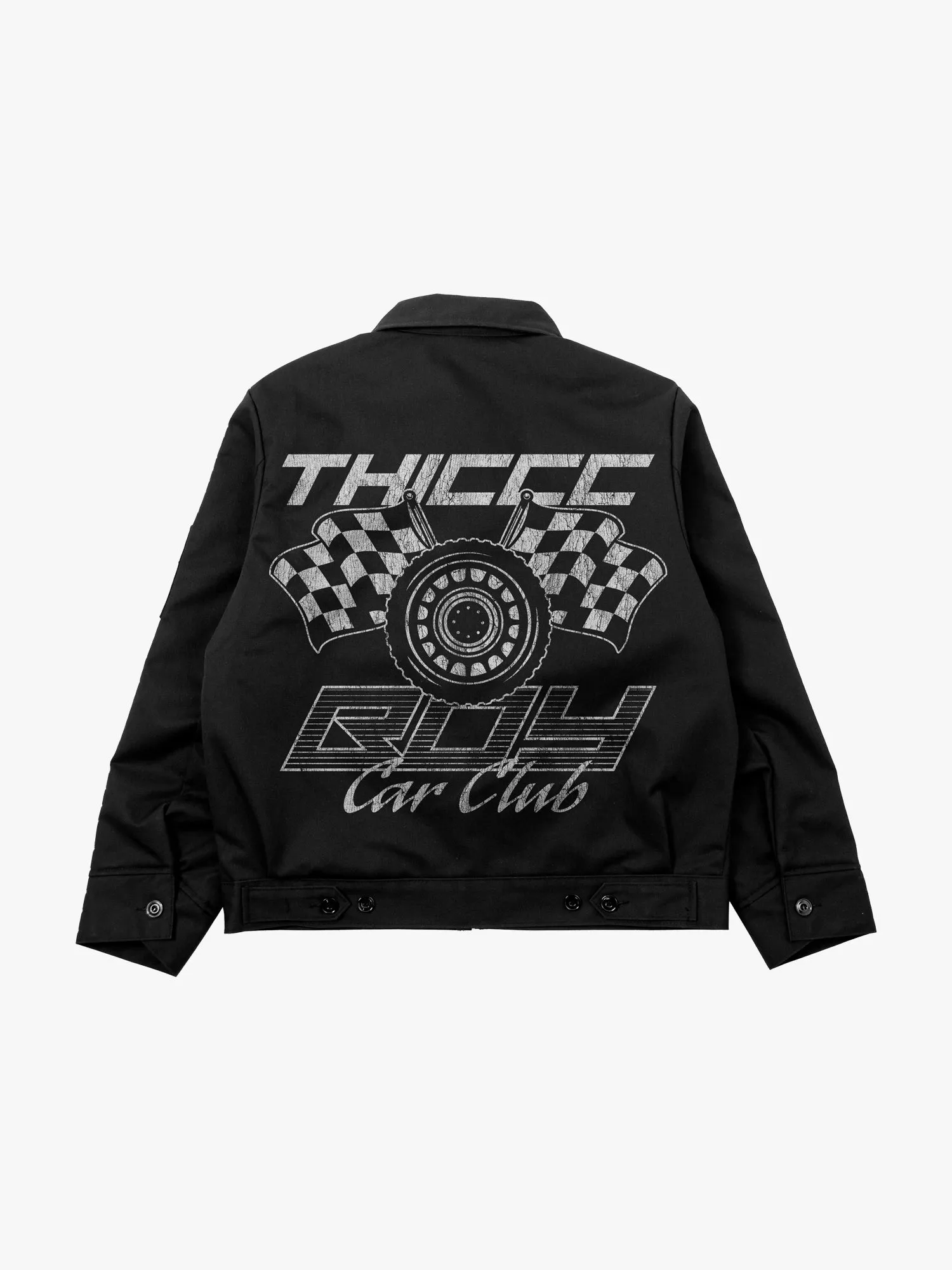 Thiccc Boy Car Club Black Jacket