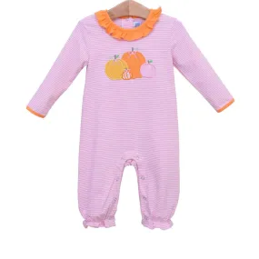 Trotter Street: Pumpkin Patch LS Romper