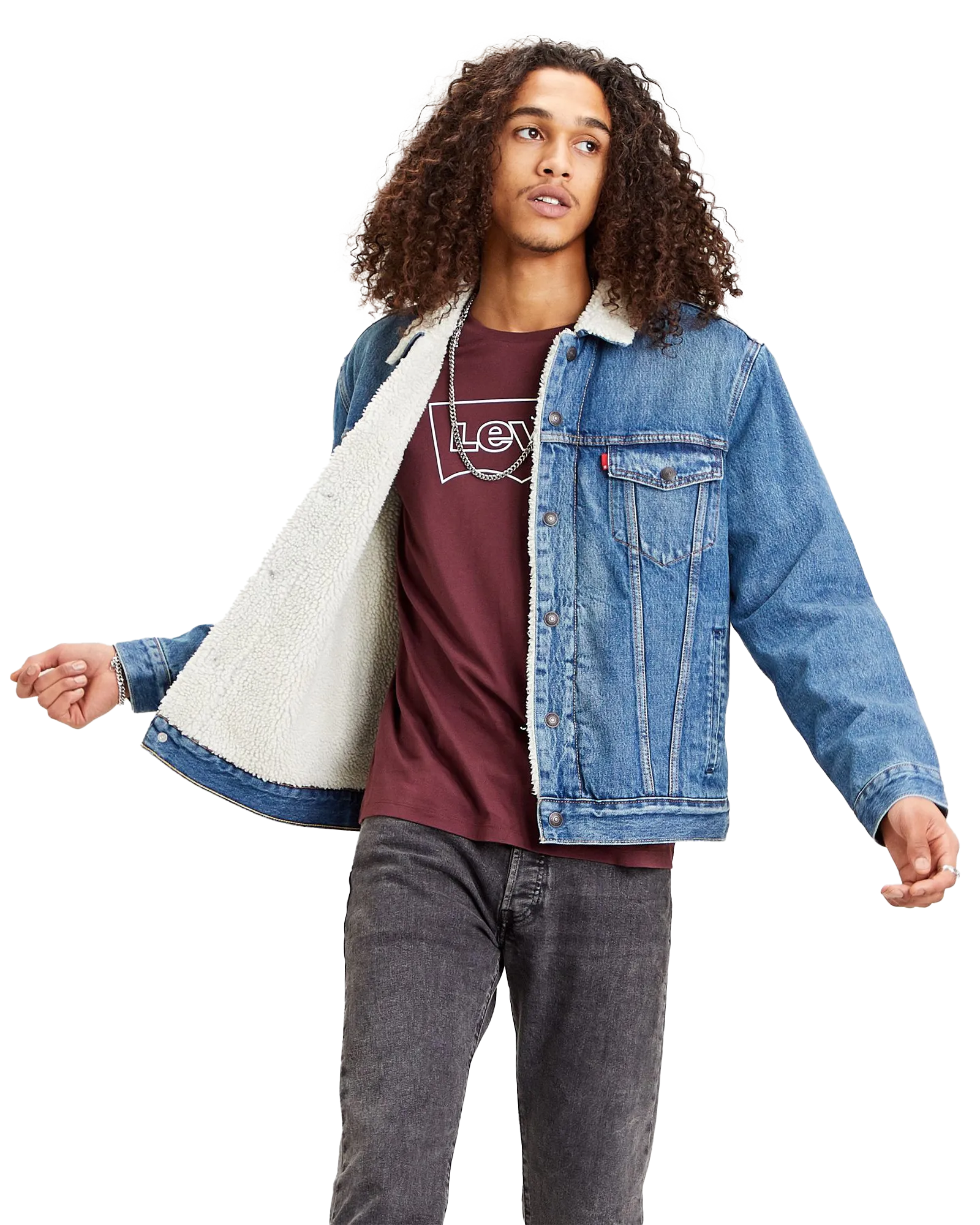 Type III Sherpa Trucker Jacket in Fable