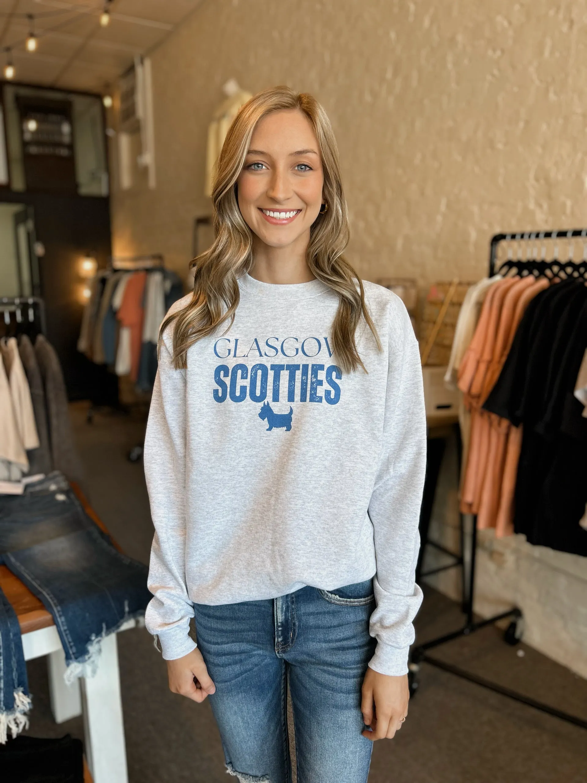 Vintage Style Glasgow Scotties Pullover