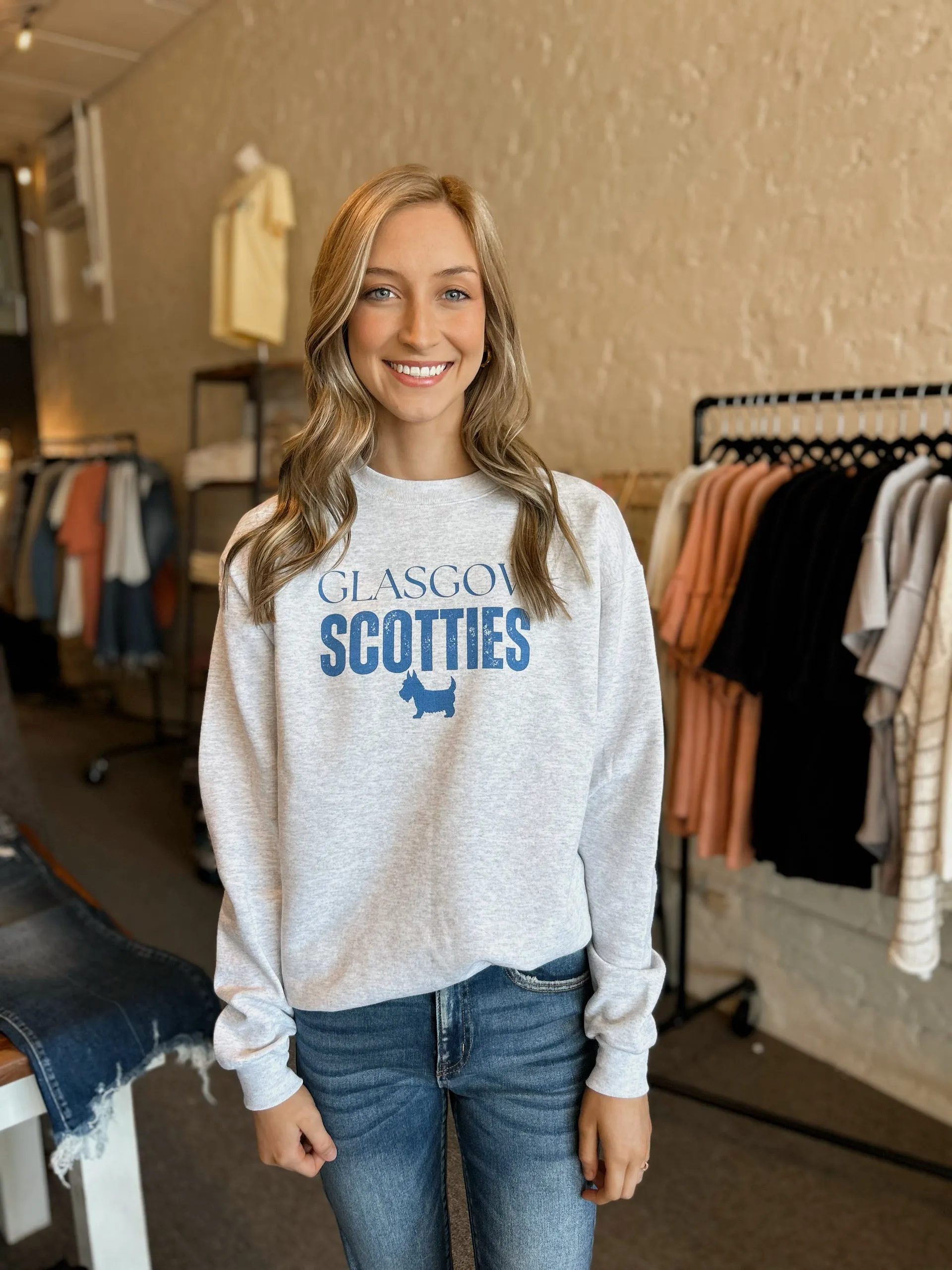 Vintage Style Glasgow Scotties Pullover