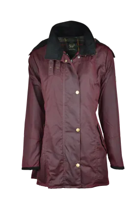 W02 - Women's Olivia Waxed Jacket - PLUM