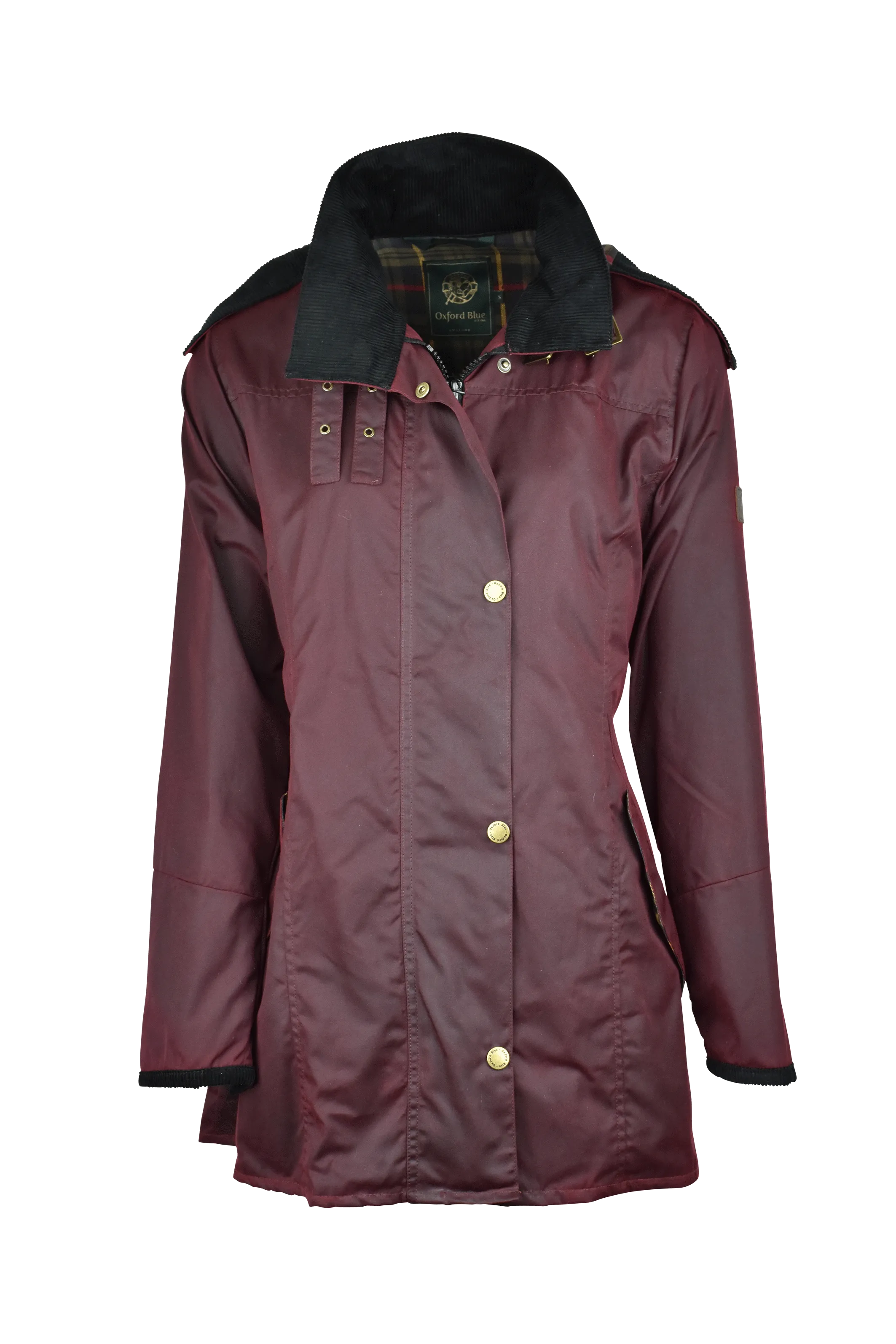 W02 - Women's Olivia Waxed Jacket - PLUM