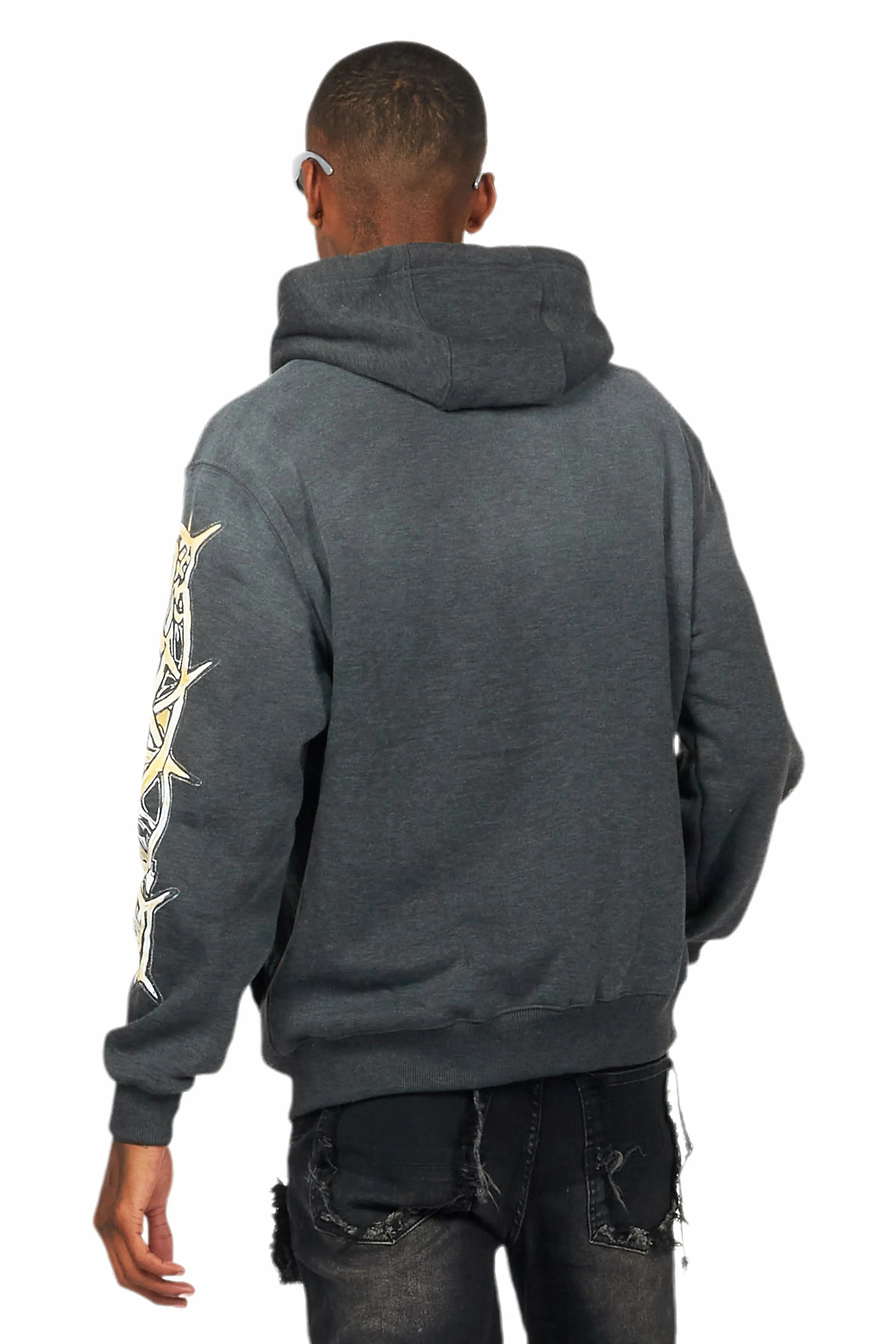 Waller Charcoal Graphic Hoodie