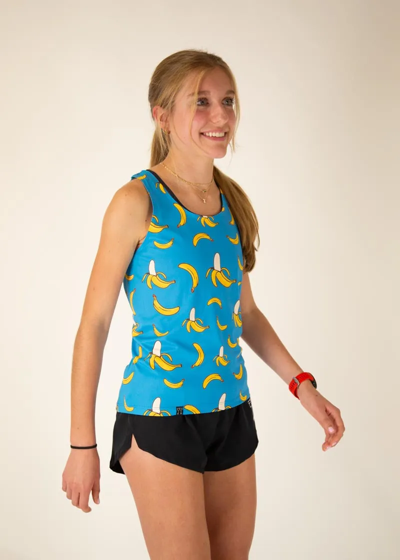 Women's Blue Bananas Performance Singlet