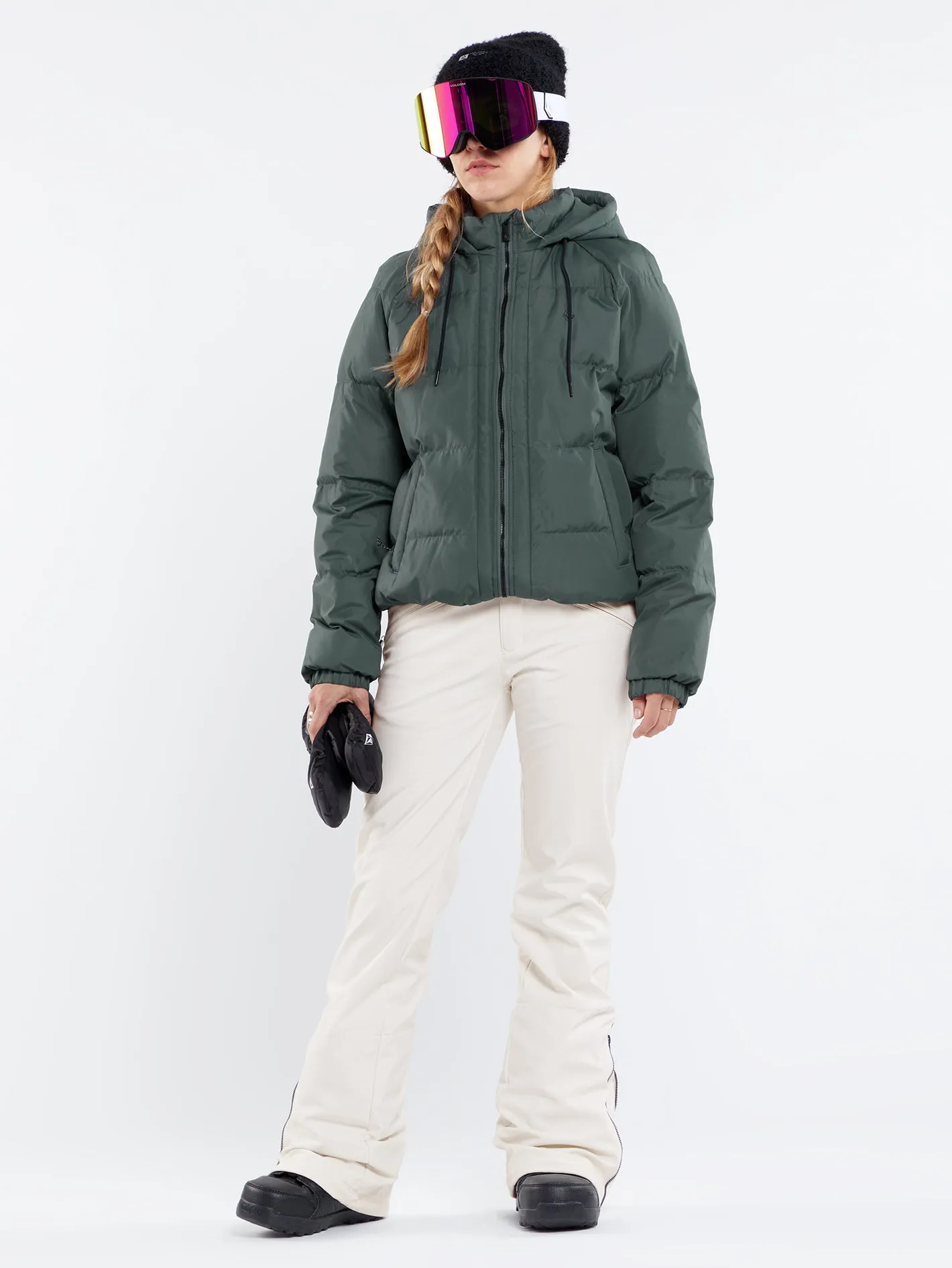 Womens Ithan Puff Jacket - Eucalyptus