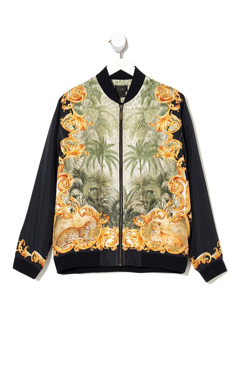 ZIP THROUGH BOMBER JACKET PALAZZO OF PALMS