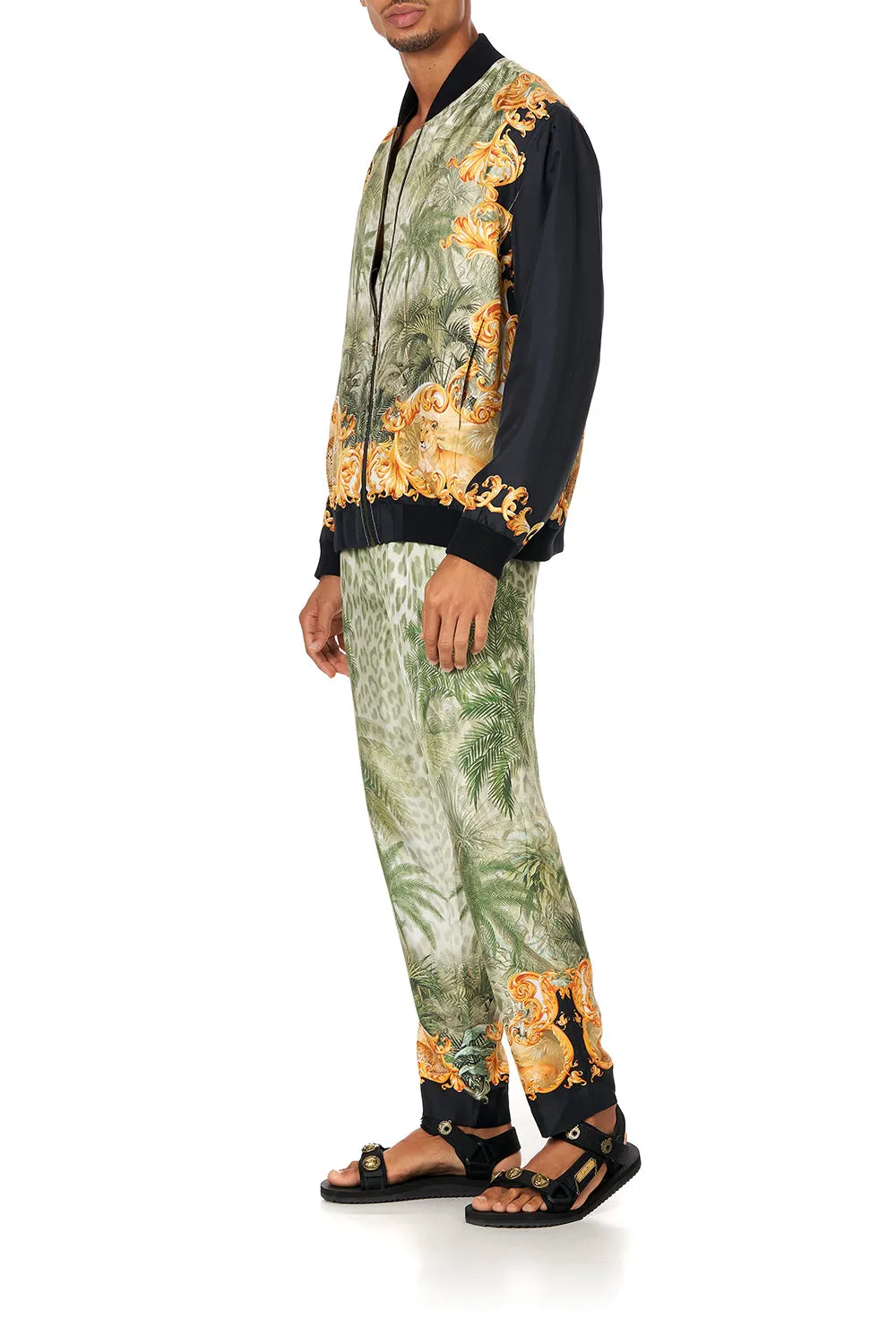 ZIP THROUGH BOMBER JACKET PALAZZO OF PALMS